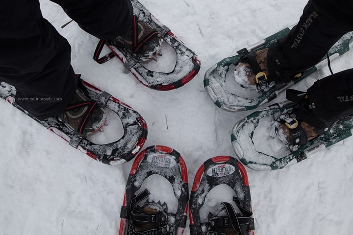 things to do in Lassen volcanic national park - snowshoeing