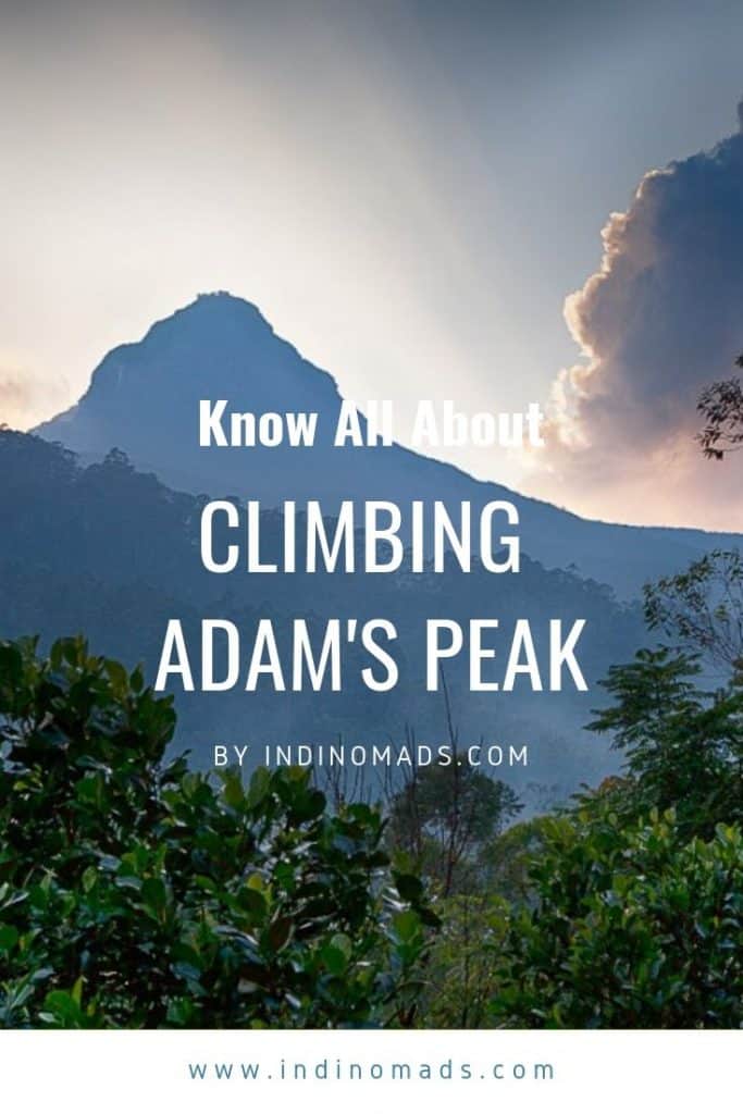 climbing Adam's peak