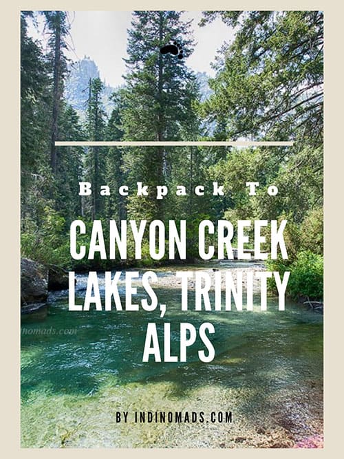 canyon creek lakes, trinity alps